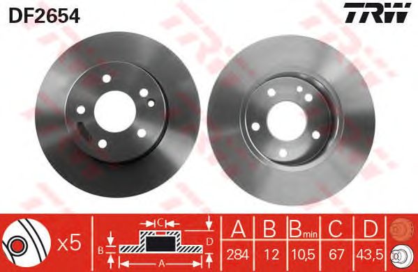 Disc frana MERCEDES-BENZ W202 1,8-2,5D 93-00