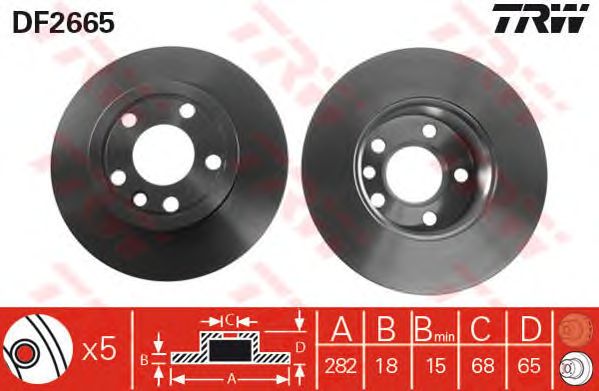 Disc frana VW T4 1,9D/2,0