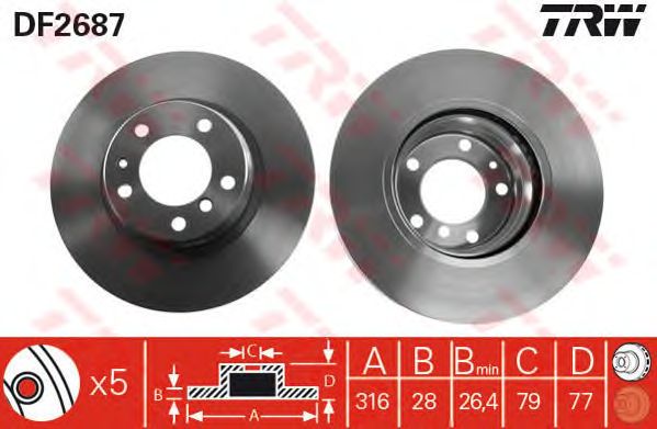 Disc frana BMW E38 94-98