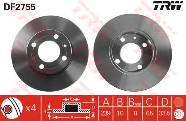 Disc frana VW POLO 94-