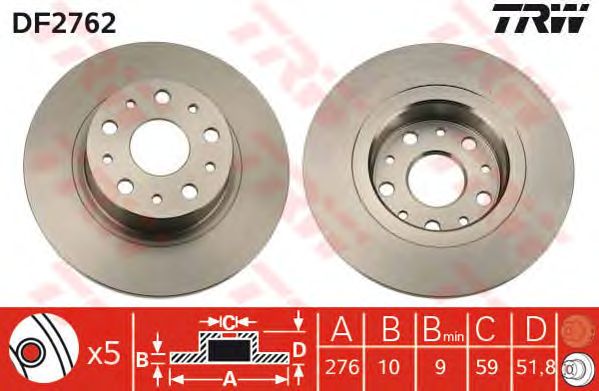 Disc frana ALFA 166 2,0-3,