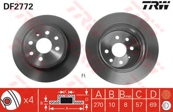 Disc frana OPEL VECTRA B