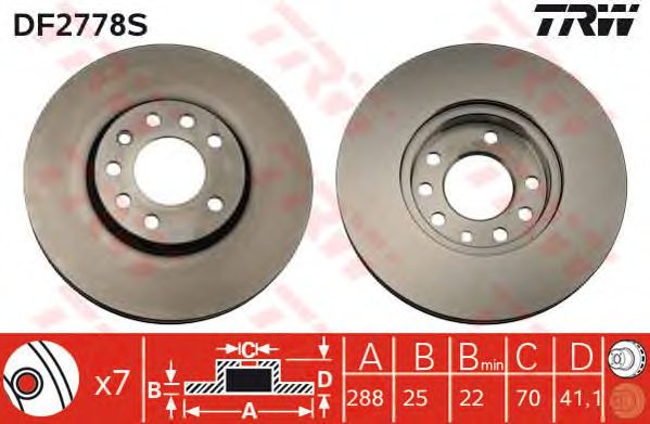 Disc frana OPEL VECTRA