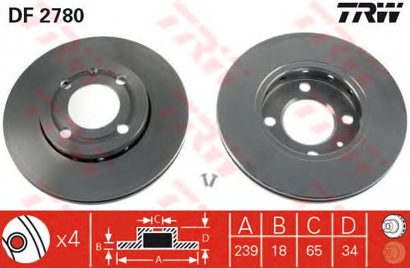 Disc frana VW POLO 95-