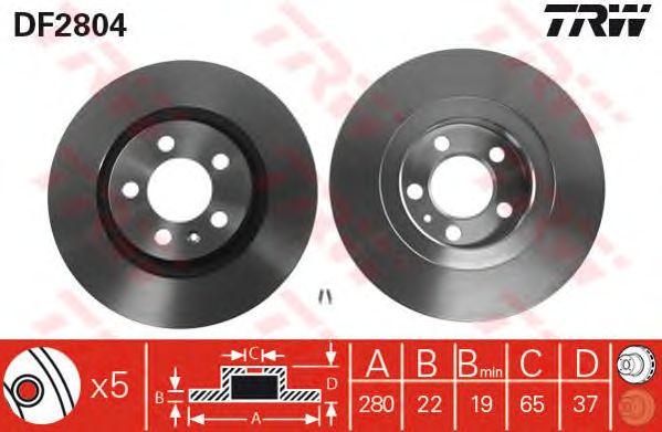 Disc frana VW GOLF 4/A3