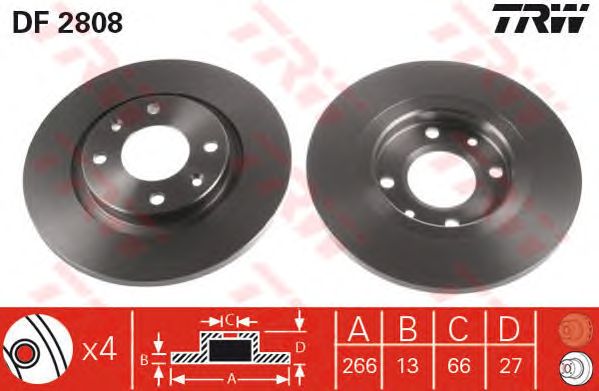 Disc frana CITROEN BERLINGO