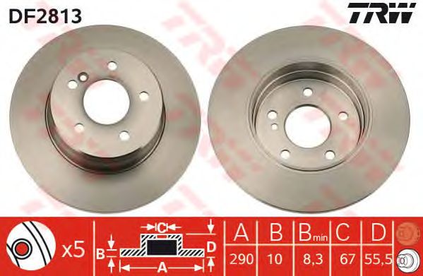 Disc frana MERCEDES-BENZ W202/210 200-430E 94-