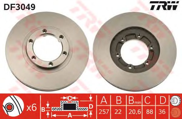 Disc frana OPEL FRONTERA