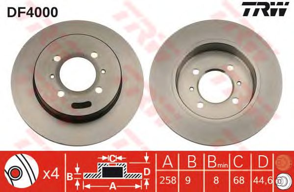 Disc frana NISSAN ALMERA