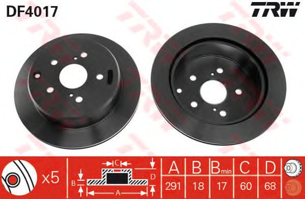 Disc frana TOYOTA PREVIA