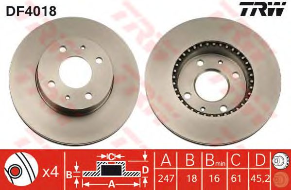 Disc frana NISSAN ALMERA