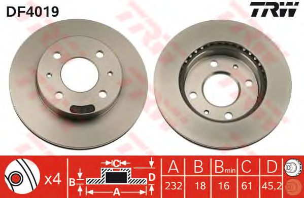 Disc frana NISSAN ALMERA