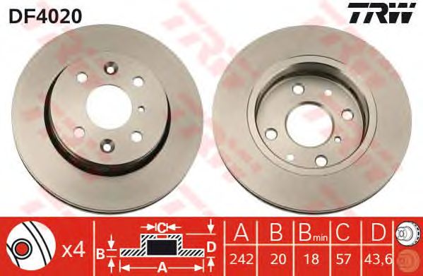 Disc frana MAZDA 323