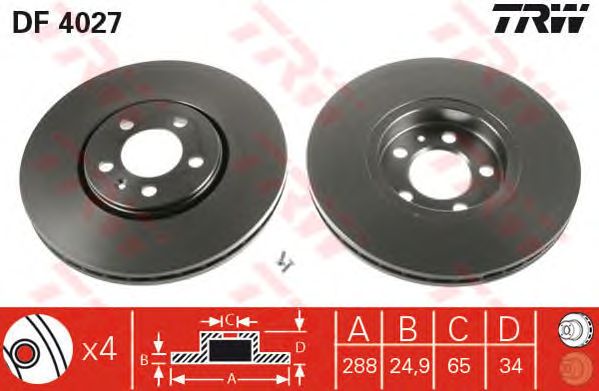 Disc frana VW A3/GOLF4