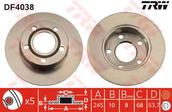 Disc frana VW A6 1,8-3,0