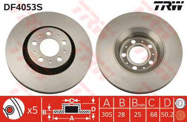 Disc frana VOLVO S60/S80