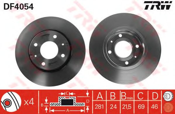 Disc frana VOLVO S40/V40