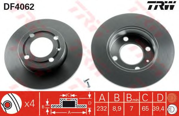 Disc frana VW POLO/LUPO/SE