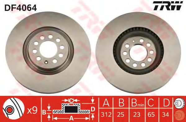 Disc frana VW GOLF 4/A3