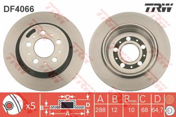 Disc frana VOLVO S60/S80