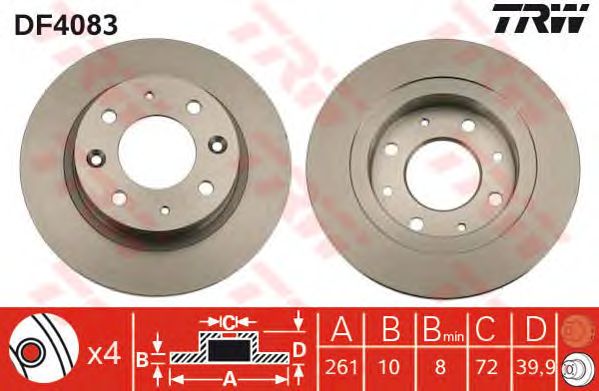 Disc frana KIA CLARUS