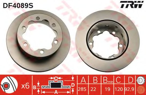 Disc frana MERCEDES-BENZ SPRINTER 95-06