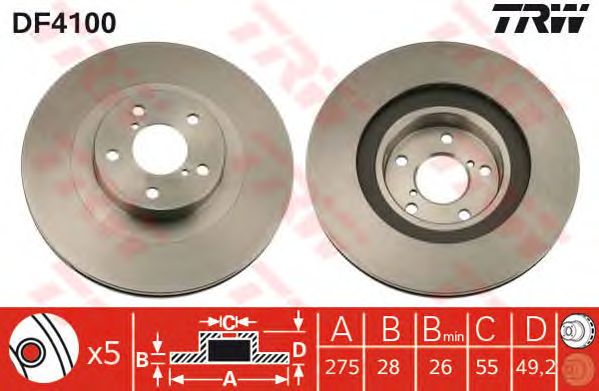 Disc frana TOYOTA AVENSIS