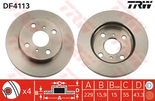 Disc frana TOYOTA STARLET