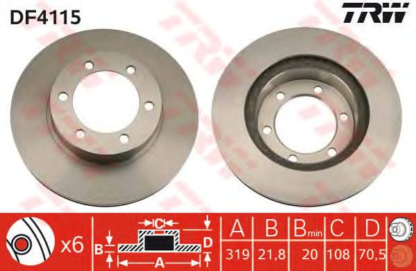 Disc frana TOYOTA LANDCRUISER