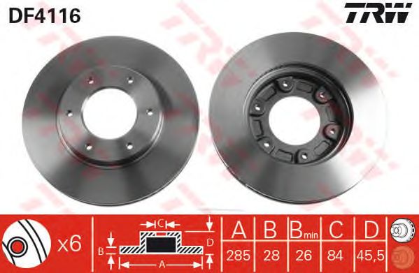 Disc frana TOYOTA HI-ACE