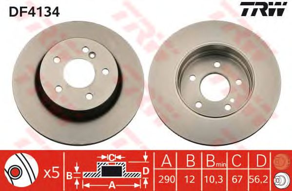 Disc frana MERCEDES-BENZ S210 COMBI 96-03