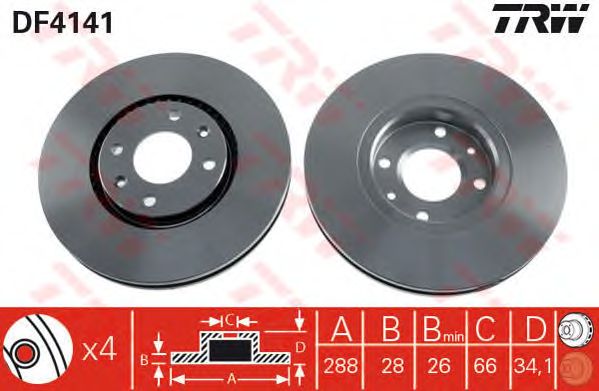 Disc frana CITROEN C5/XANTIA