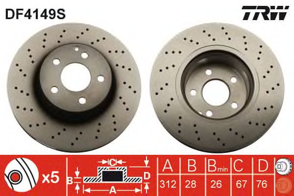 Disc frana MERCEDES-BENZ W220 98-