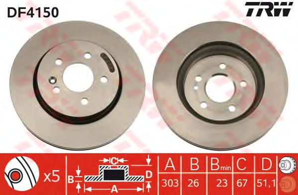 Disc frana MERCEDES-BENZ W163 98-