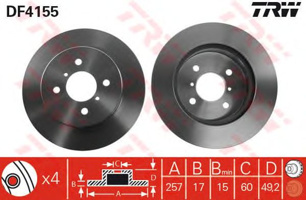 Disc frana SUZUKI IGNIS 00-