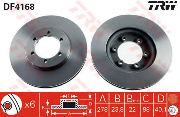 Disc frana DAEWOO MUSSO