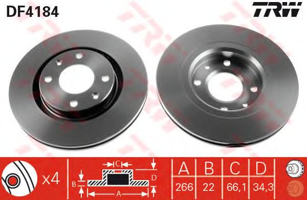 Disc frana CITROEN BERLINGO