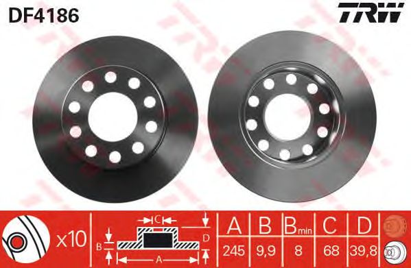 Disc frana VW A4 1,6-