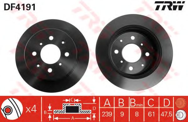 Disc frana HONDA CIVIC