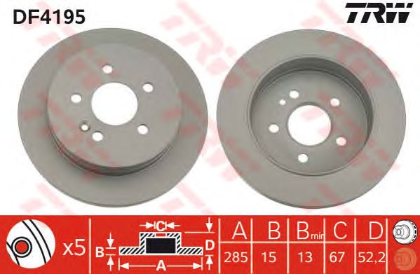 Disc frana MERCEDES-BENZ W163 98-05