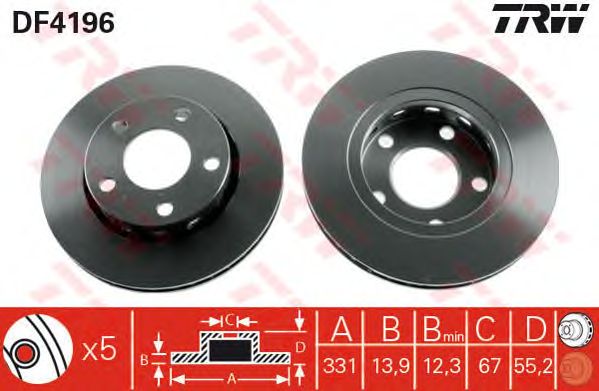 Disc frana MERCEDES-BENZ W163 98-05