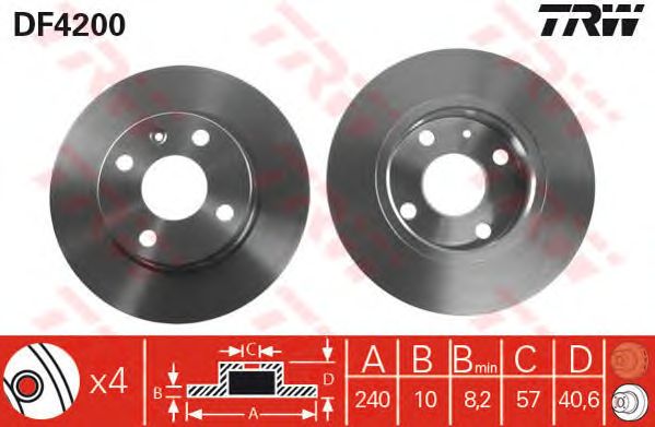 Disc frana OPEL CORSA C