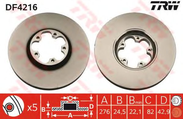 Disc frana FORD TRANSIT 00-