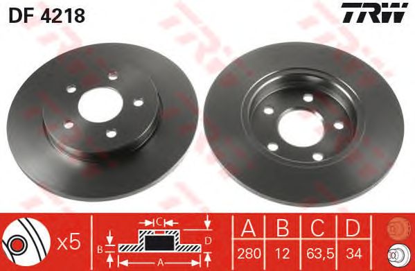 Disc frana FORD MONDEO 00-