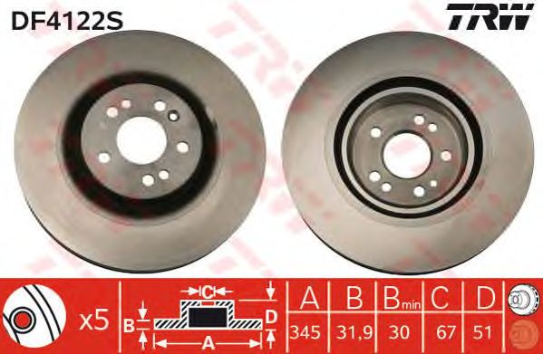 Disc frana MERCEDES-BENZ W163 98-