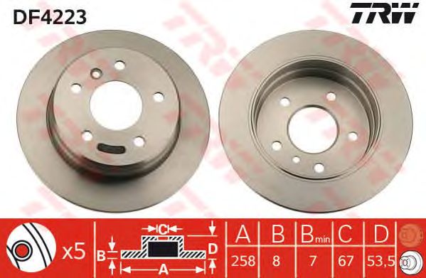 Disc frana MERCEDES-BENZ W168 A-CLASSE