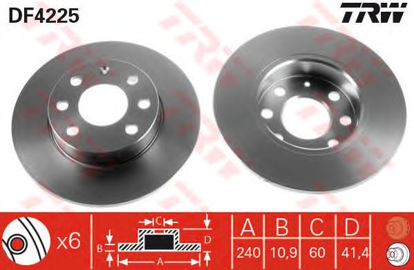 Disc frana OPEL CORSA C