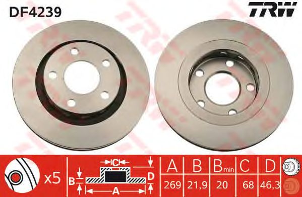 Disc frana VW A6 2,5-4,2