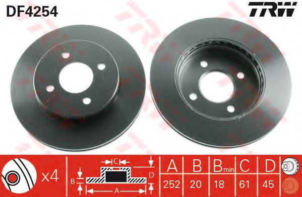 Disc frana NISSAN ALMERA