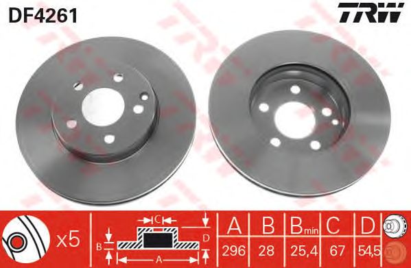 Disc frana MERCEDES-BENZ W211 02-